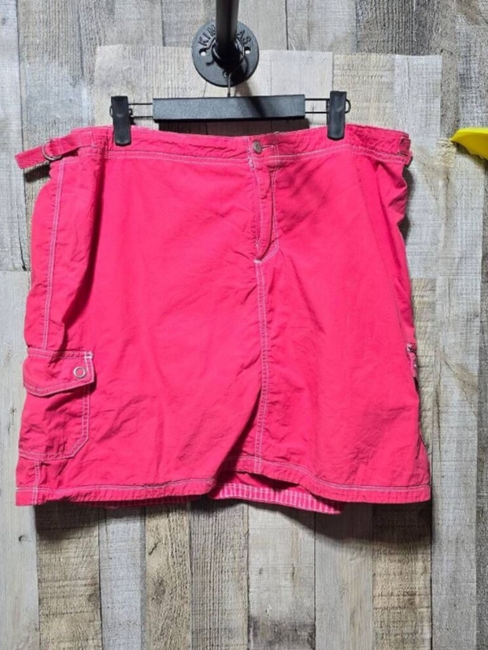 Fresh Produce Pink Cargo Mini Skort XL Utility Summer Cruise Coastal Femme